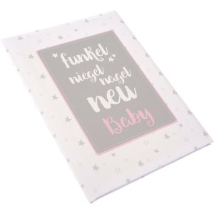 Baby dagboek sparkle niegel nagel nieuw roze