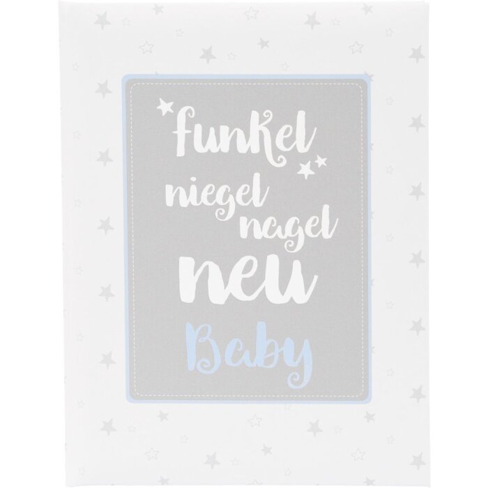 Baby dagboek sparkle niegel nagel nieuw blauw