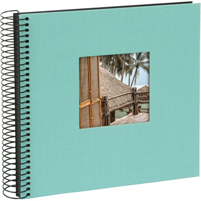 Goldbuch Spiraal Album Bella Vista aqua 20x20 cm 40 zwarte paginas