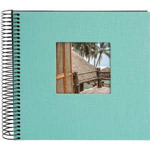 Goldbuch Spiraal Album Bella Vista aqua 20x20 cm 40 zwarte paginas