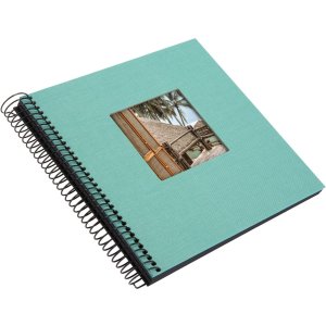 Goldbuch Spiraal Album Bella Vista aqua 20x20 cm 40 zwarte paginas