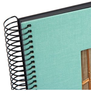 Goldbuch Spiraal Album Bella Vista aqua 20x20 cm 40 zwarte paginas