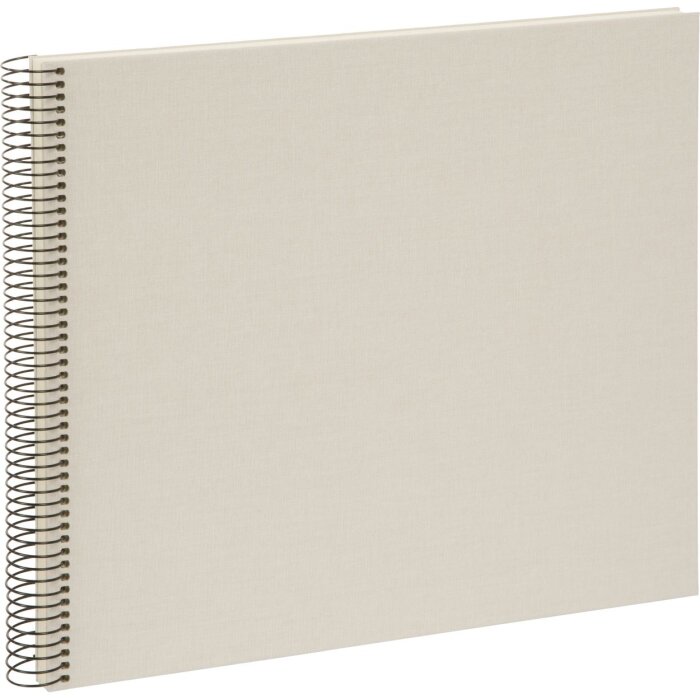 Spiraal Album Bella Vista zandgrijs 34x30 cm witte paginas
