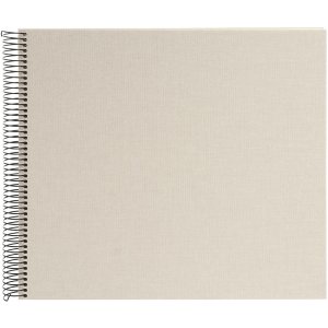 Spiraal Album Bella Vista zandgrijs 34x30 cm witte paginas