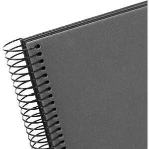 Spiraal Album Bella Vista grijs 35x30 cm zwarte paginas