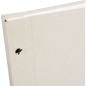 Schroefalbum Bella Vista zandgrijs 30x25 cm witte paginas