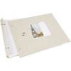 Schroefalbum Bella Vista zandgrijs 30x25 cm witte paginas
