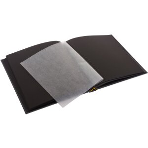 Fotoalbum Bella Vista grijs 30x31 cm zwarte paginas