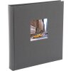 Fotoalbum Bella Vista grijs 30x31 cm zwarte paginas