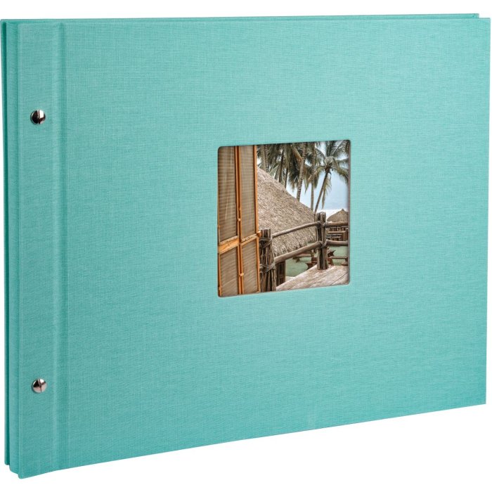 Goldbuch Schroefalbum Bella Vista aqua 39x31 cm 40 witte paginas