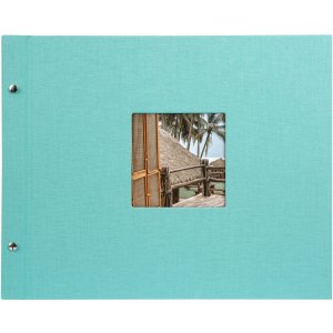 Goldbuch Schroefalbum Bella Vista aqua 39x31 cm 40 witte paginas