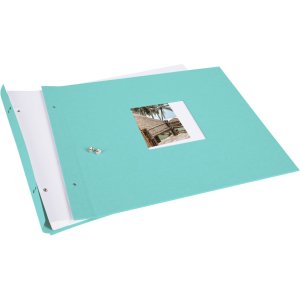 Goldbuch Schroefalbum Bella Vista aqua 39x31 cm 40 witte paginas