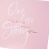 Gastenspiraalalbum Onze Lovestory 29 x 23 cm