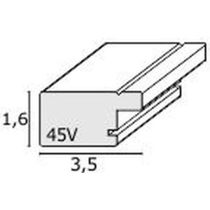Fotolijst bruin plastic s45vy2