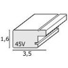 Fotolijst bruin plastic s45vy2