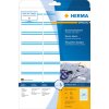 Herma speciale naametiketten, verwijderbaar, a4, 63,5 x 29,6 mm, wit blauwe strepen, gemaakt van acetaatzijde, bedrukbaar