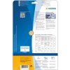 Herma speciale naametiketten, verwijderbaar, a4, 63,5 x 29,6 mm, wit blauwe strepen, gemaakt van acetaatzijde, bedrukbaar