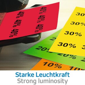 Herma speciale gekleurde etiketten a4, 105 x 42,3 mm, geel, permanente kleefstof