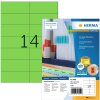 Herma speciale gekleurde etiketten a4, 105 x 42,3 mm, groen, permanente kleefstof