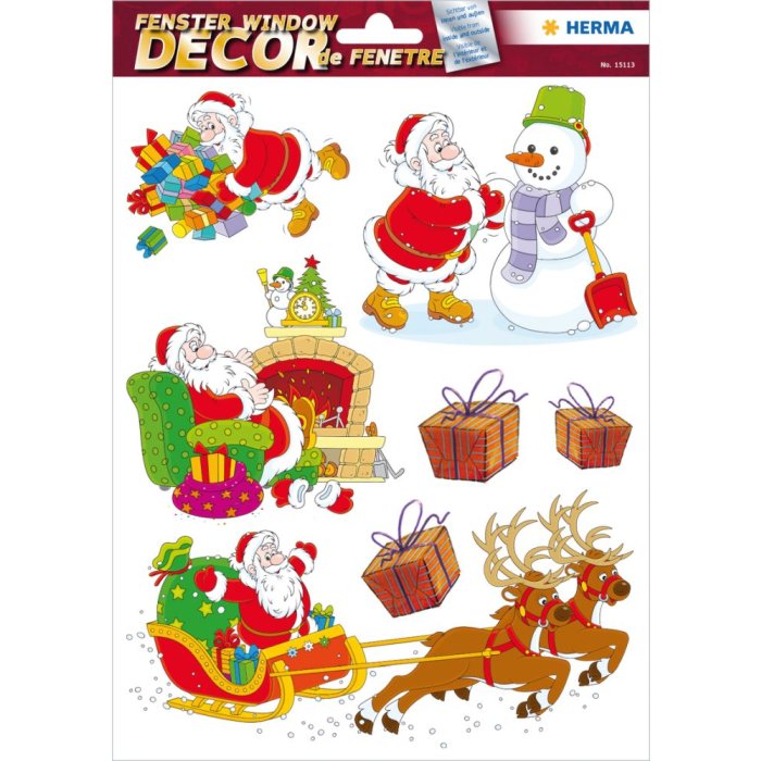 Herma decor Decor Raamsticker Vrolijk Kerstfeest