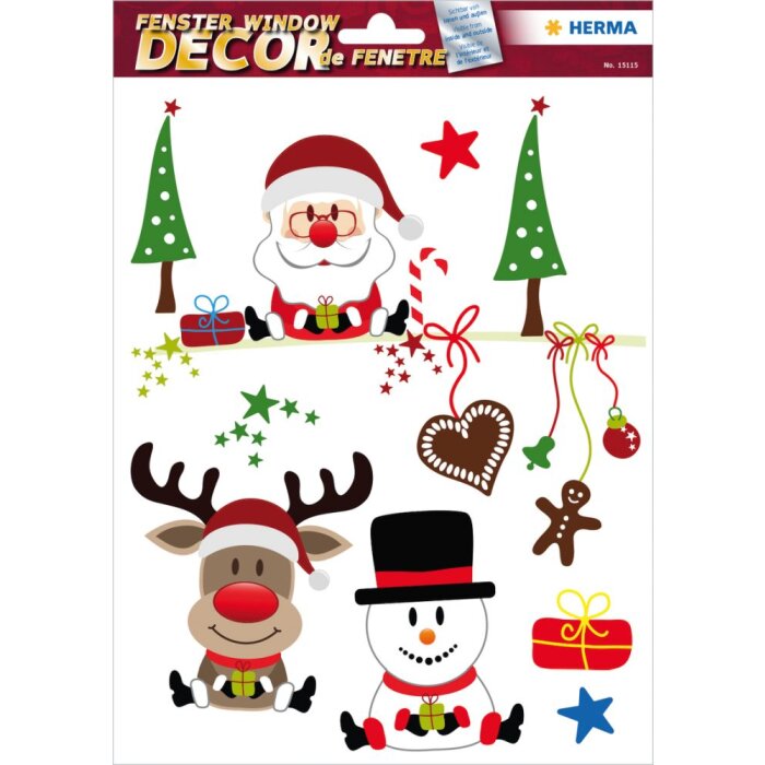 Herma decor Raamsticker Kerstvreugde
