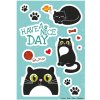 Herma magische Sticker Verraste Kat, folie