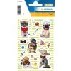 Herma magische Sticker Hond & Kat Stijl, Juweel