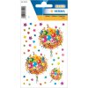 Herma magische sticker bloem liefde met glitter steentjes