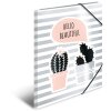 Herma Scrapbook a4 karton zilverfolie cactus