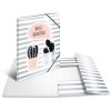 Herma Scrapbook a4 karton zilverfolie cactus
