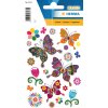 Herma magische sticker vlinder variëteit, glitter folie