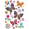 Herma magische sticker vlinder variëteit, glitter folie