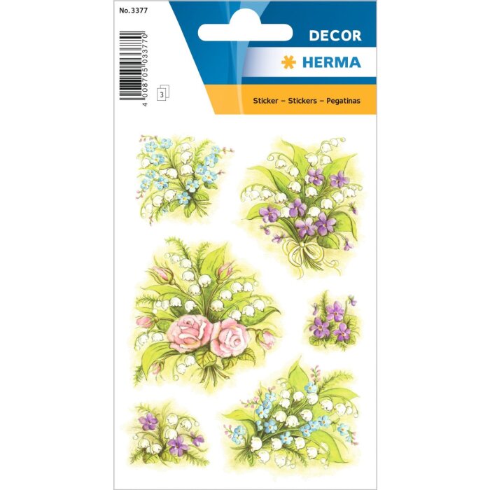 Herma decor Sticker Boeket Lelietjes-van-dalen