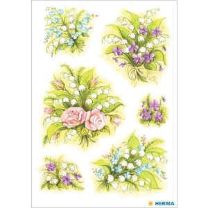 Herma decor Sticker Boeket Lelietjes-van-dalen