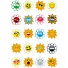 Herma magische Sticker Crazy Suns, Puffy