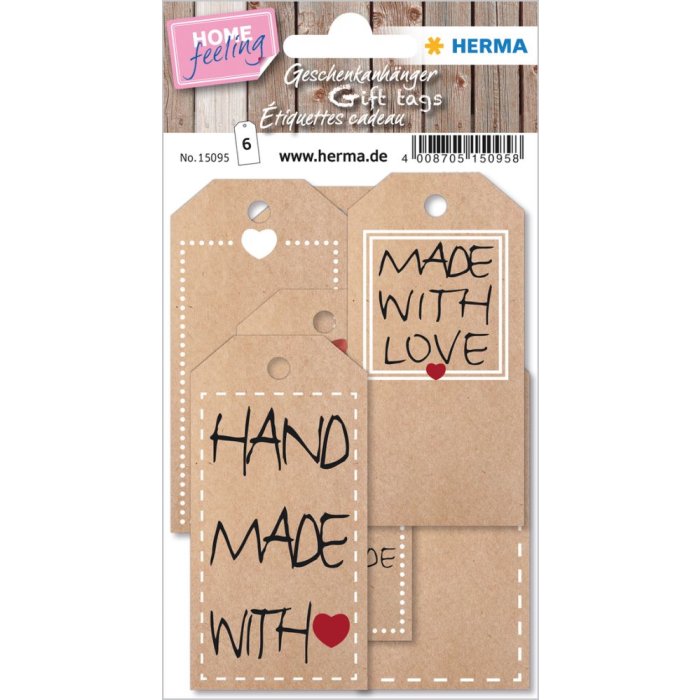Herma home Geschenklabel home natuur, met draad