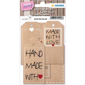 Herma home Geschenklabel home natuur, met draad