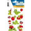 Herma magische sticker Fritz de worm, wiebelogen