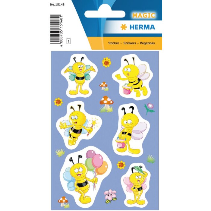 Herma magische stickers Willy de bij, pop-up