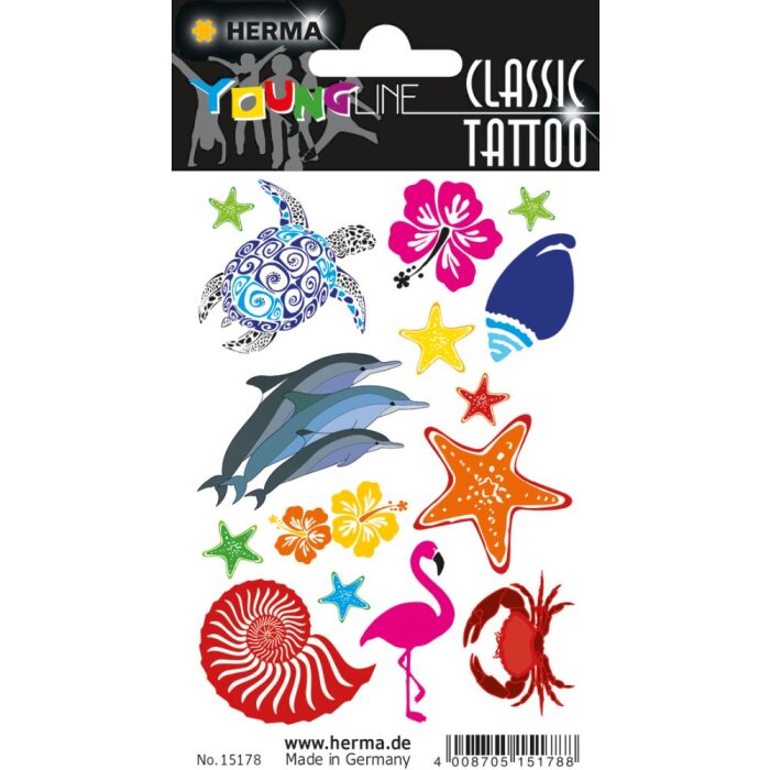 Herma FASHIONLine klassieke Tattoo kleur oceaan