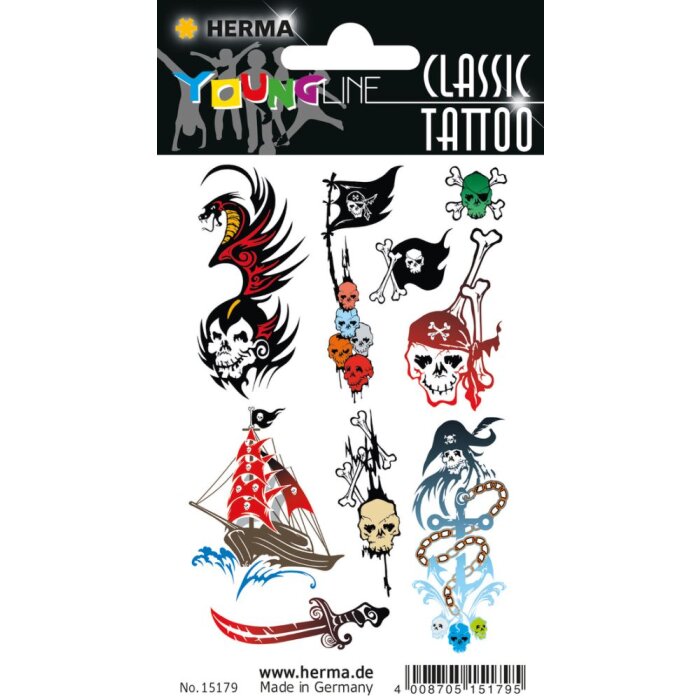 Herma FASHIONLine klassieke Tattoo kleur Pirats