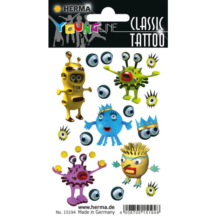 Herma FASHIONLine klassieke Tattoo kleur Monster wg