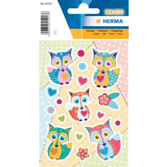 Herma magische sticker lente vos, zijde