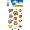 Herma magische sticker dierengezichten, Steen