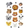 Herma magische sticker dierengezichten, Steen