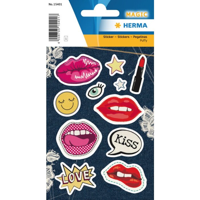 Herma magische Sticker Lip Patches, Puffy