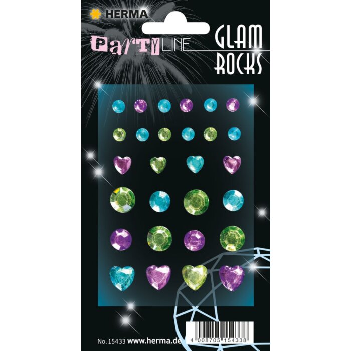 Herma FASHIONLine Glam Rocks Diamanten Mint & Lichtblauw
