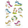 Herma decor Sticker Baby Eenhoorn, glimmend