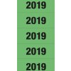 Herma Jaarnummers 2019 voor ordners, 60 x 26 mm, groen, permanente kleefstof