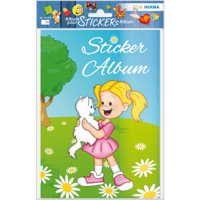 Herma Sticker plakboek voor kinderen, a5, "Beste vrienden" (16 paginas, blanco)